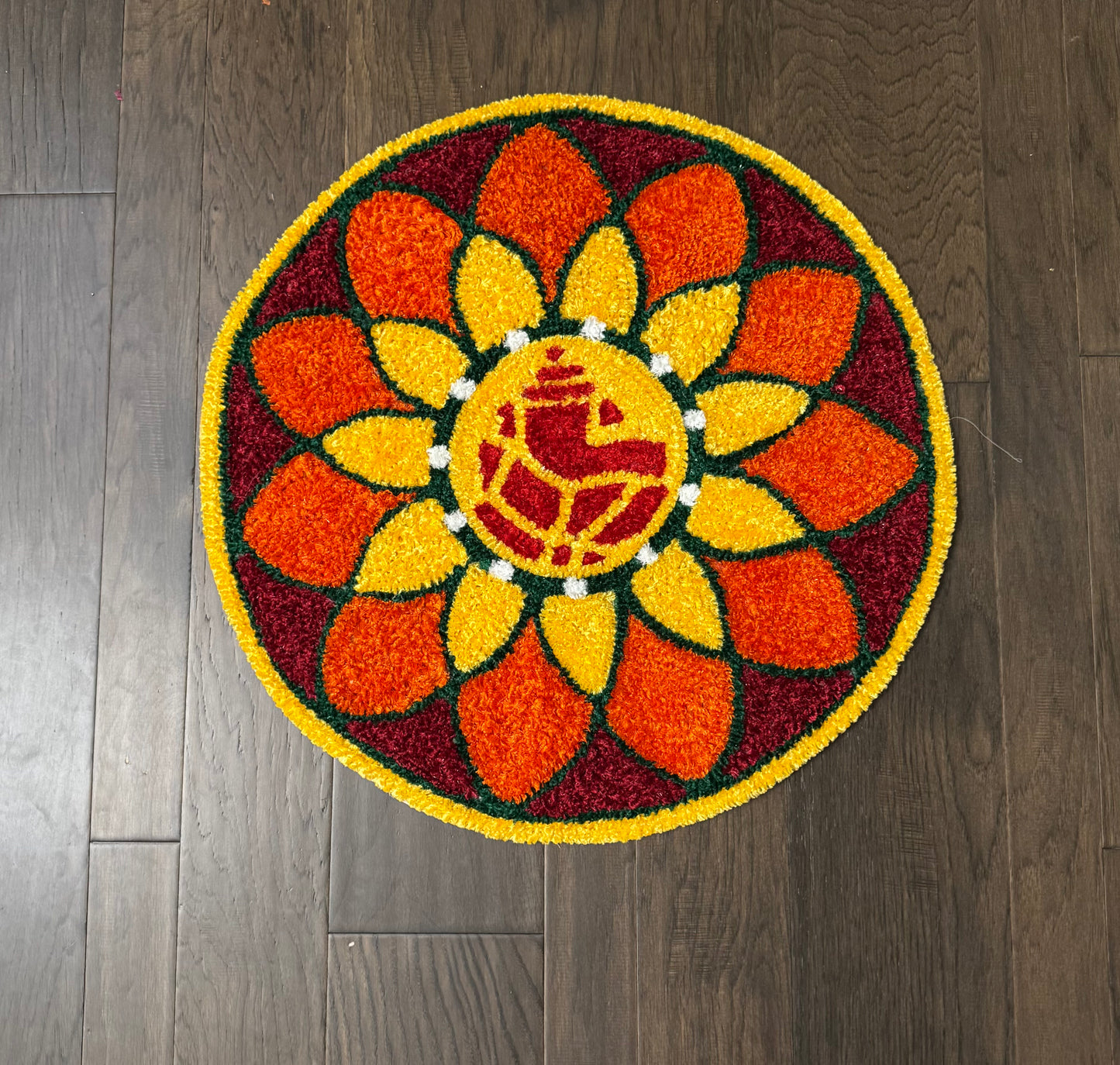 Ganesha rangoli mat