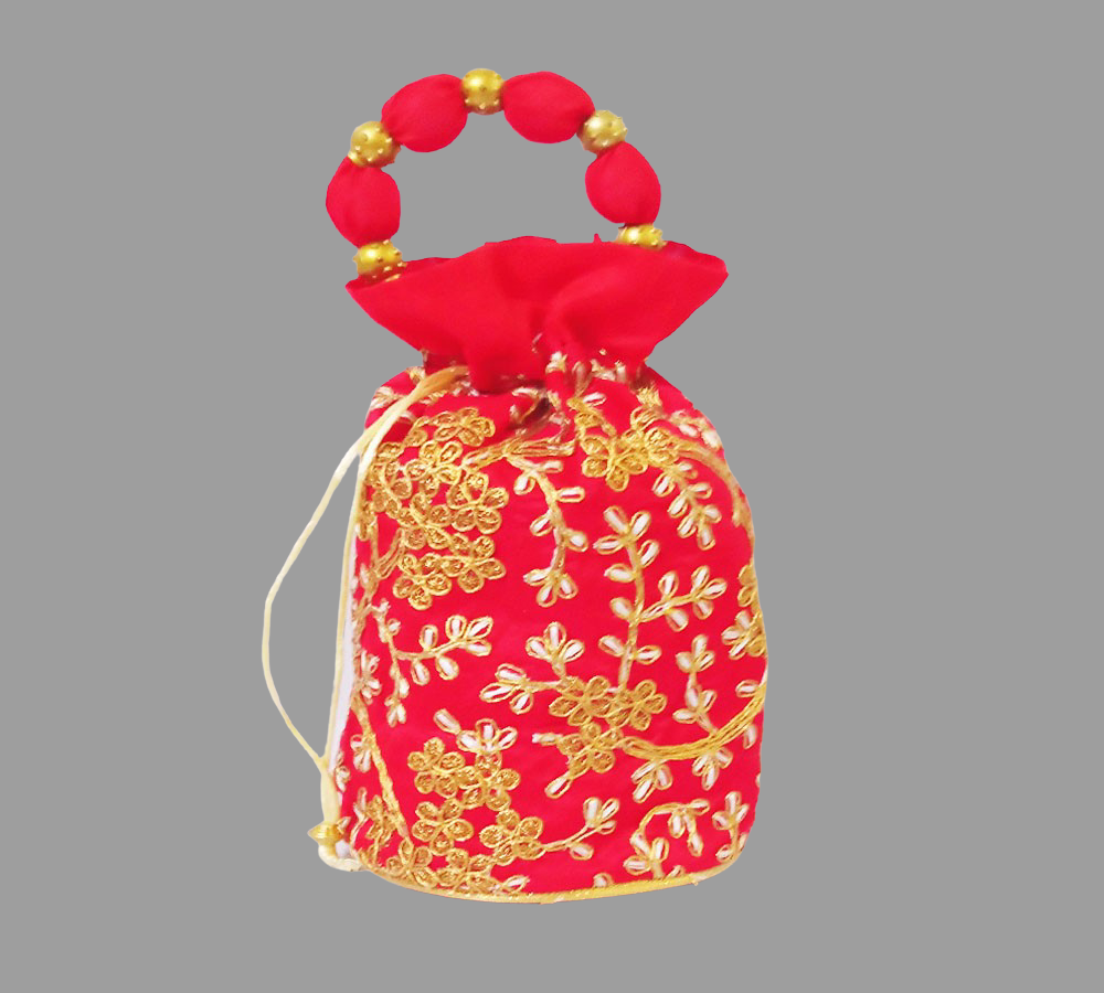 Embroidered Clutch Purse Potli Bag