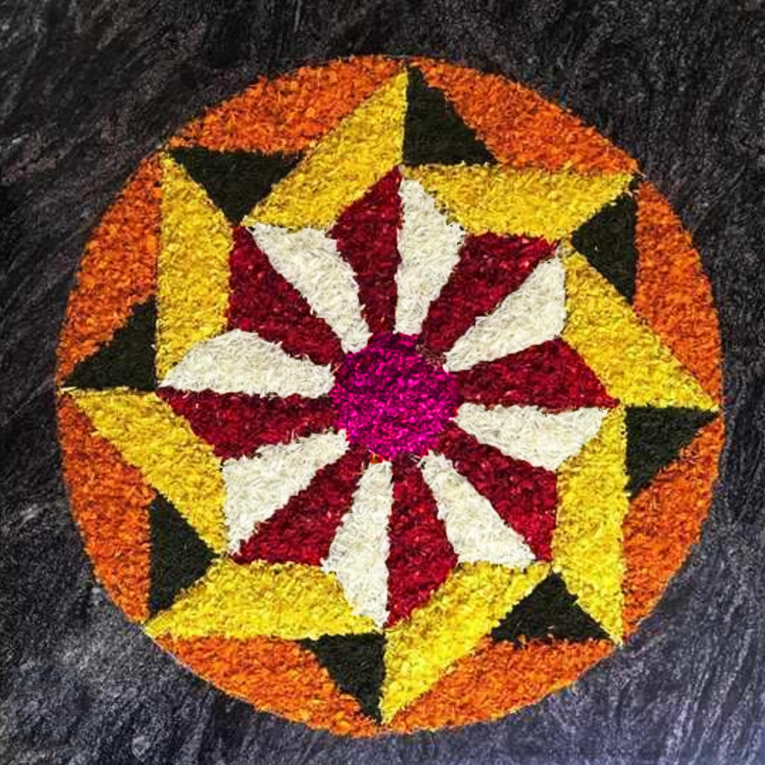 Decorative Rangoli mat (with Star Design) - small