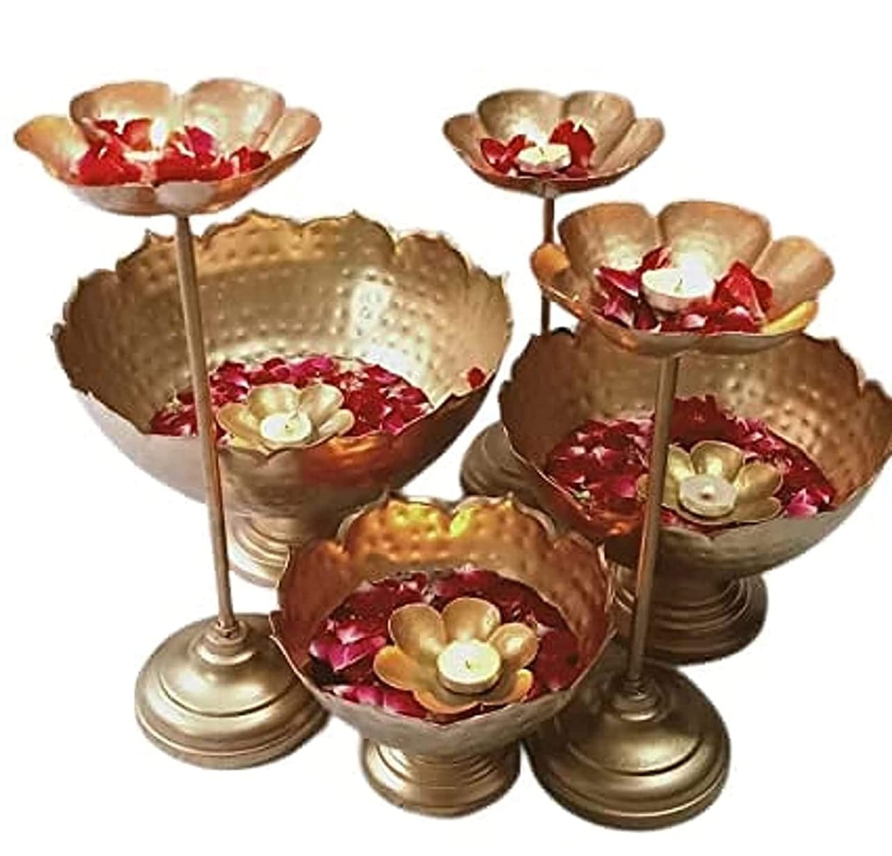 Taj Bowl Urli with stand - 6 Pcs