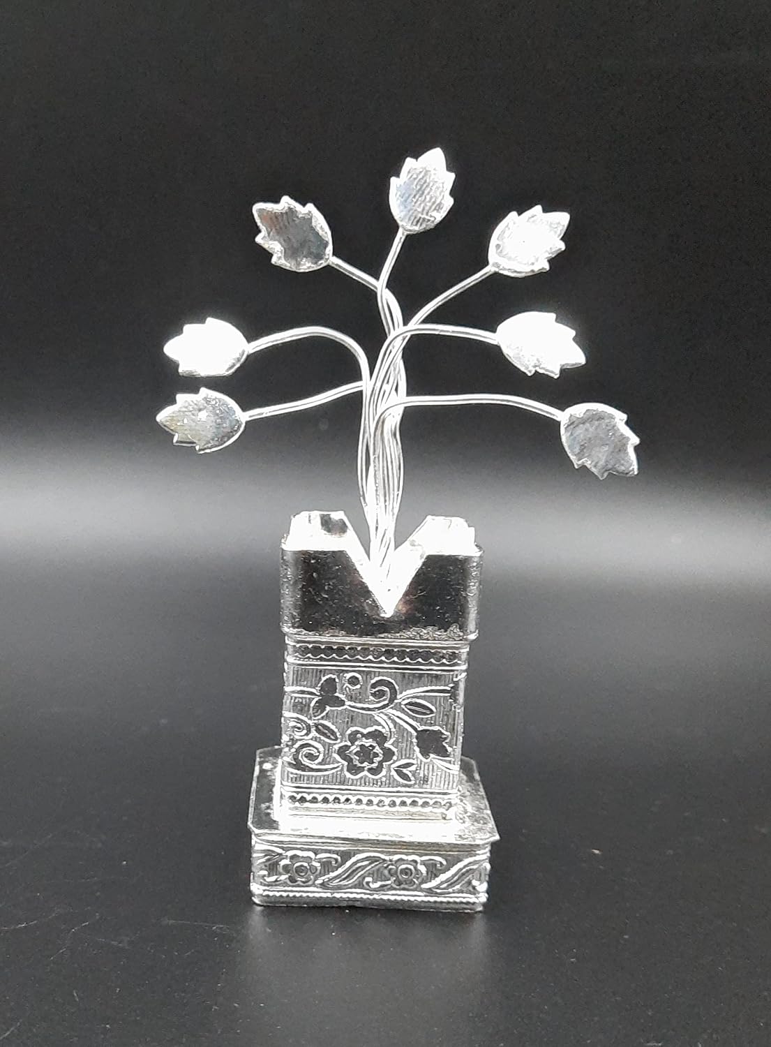 German Silver Brindavan Or Tulasi Plant for Pooja - Mini