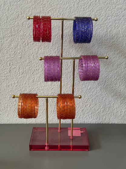 Raindrop Glass Bangles- DG001