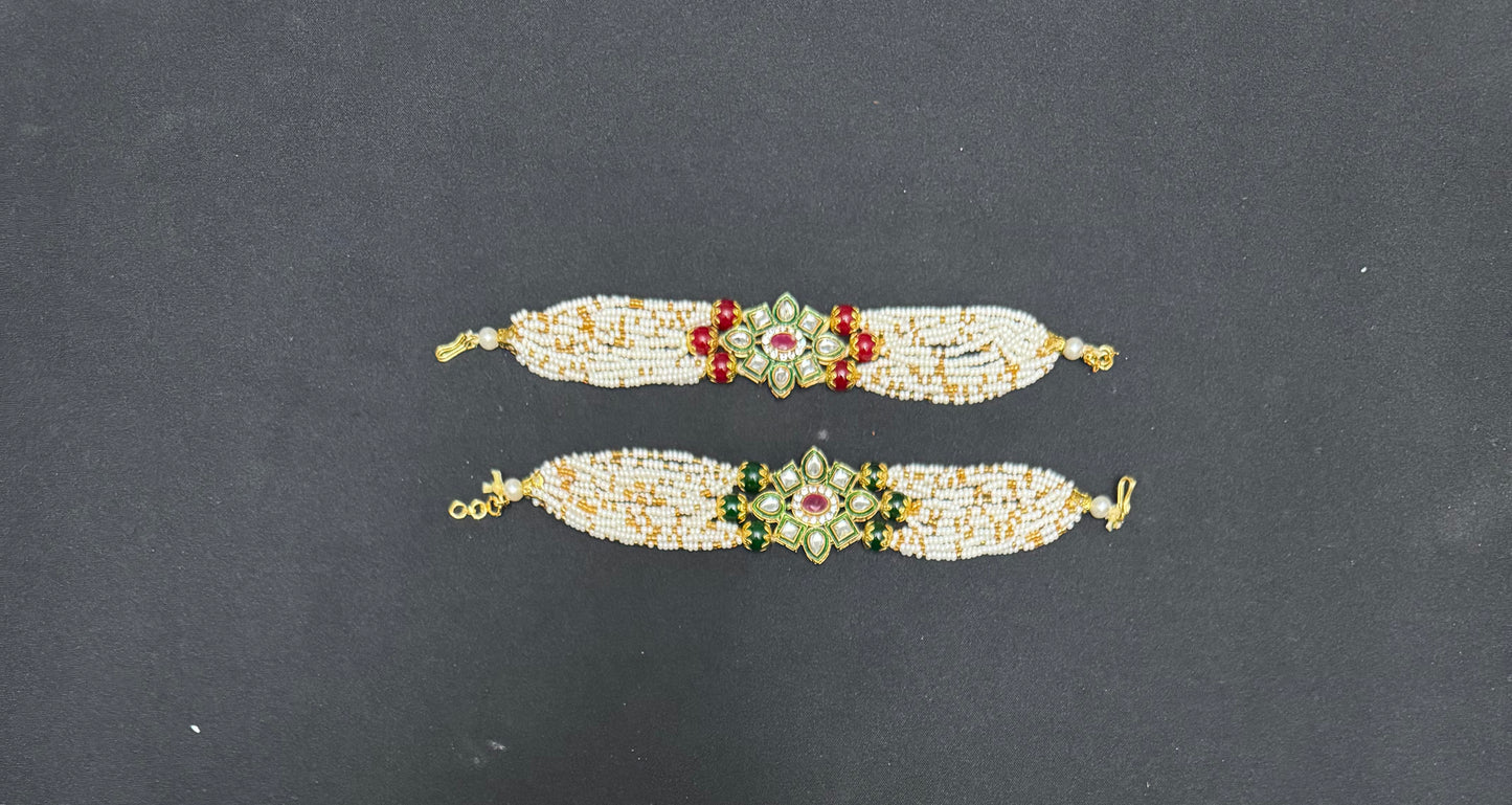 Pearls & Kundan Bracelets