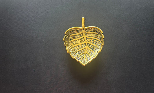 Brass Leaf Incense Stick Holder
