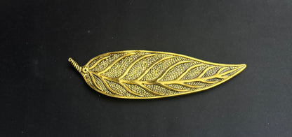 Brass Mango Leaf Incense Stick Holder