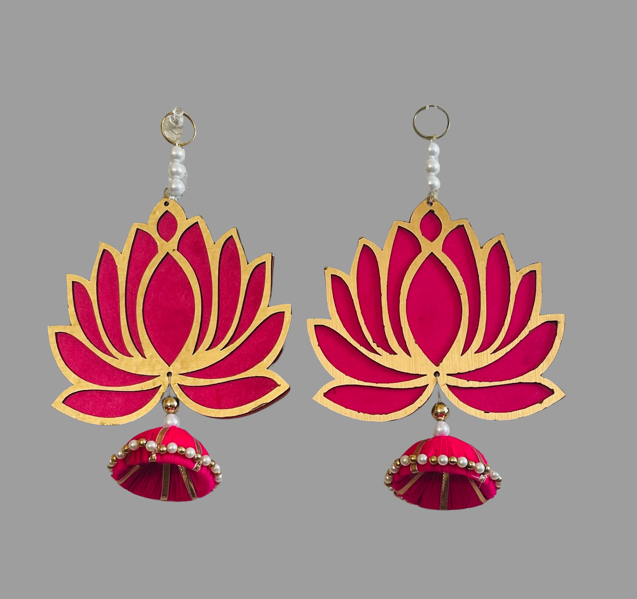 Lotus Shape Jhumka Hanging