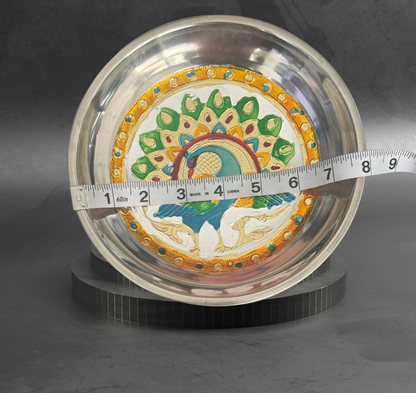Meenakari Stainless Steel Plate