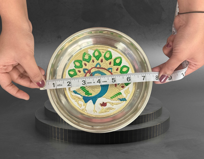 Meenakari Stainless steel Plate - Small
