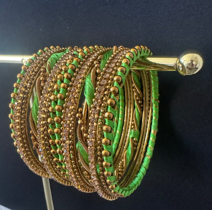 Metal & Thread Bangles 1