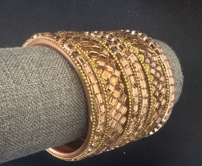 Kundan Bangles - Gold - DG12355