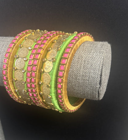Silk Thread Bangles-DG0045