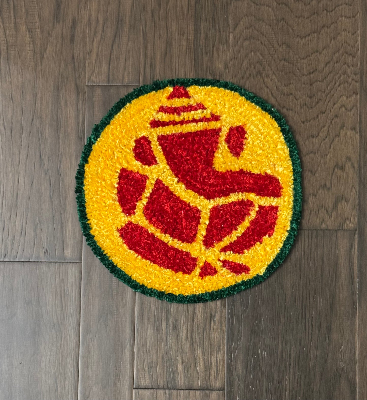 Ganesha rangoli mat