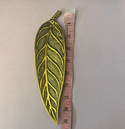 Brass Mango Leaf Incense Stick Holder