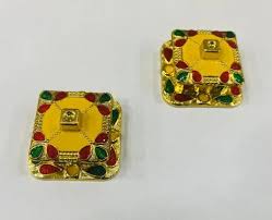 Meenakari Design Sindoor Box Rectangle shape