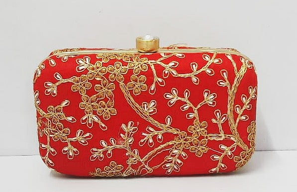 Floral Design Cluch/ Purse