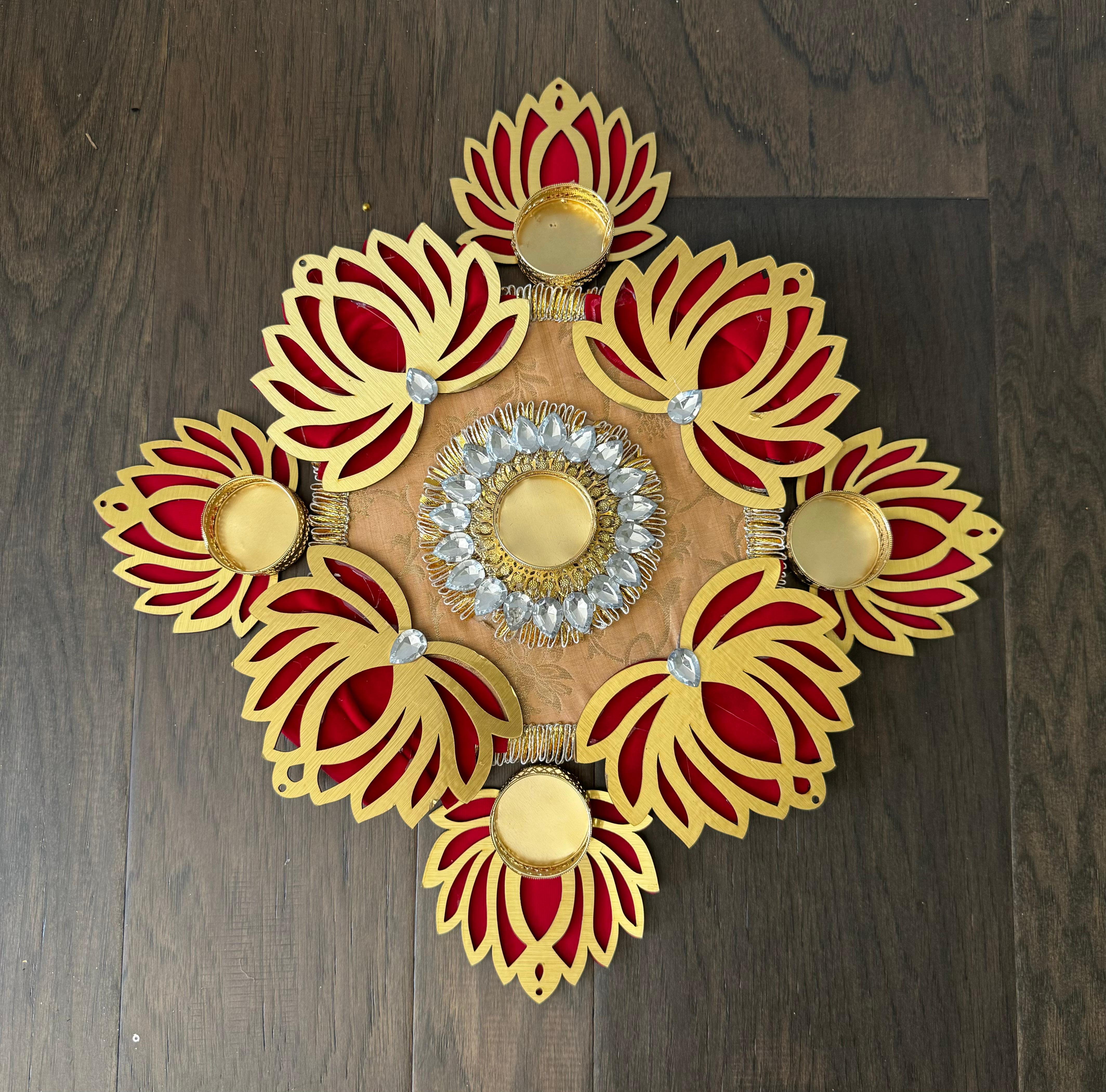 Decorative Lotus Rangoli TLight