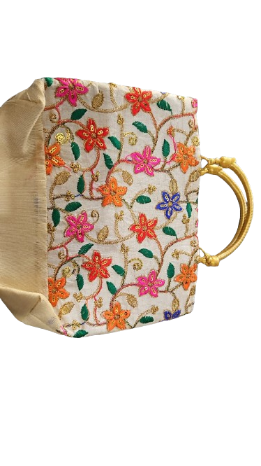 Embroidered Ethnic Handcrafted Party Purse / Potli Bag