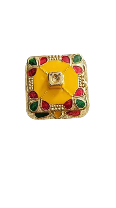 Meenakari Design Sindoor Box Rectangle shape