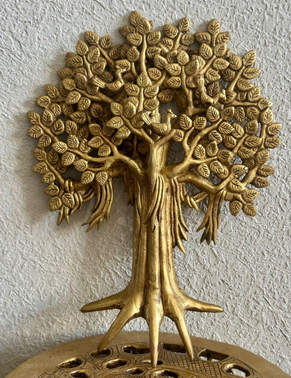 Brass Kalpvriksha Tree Wall Hanging