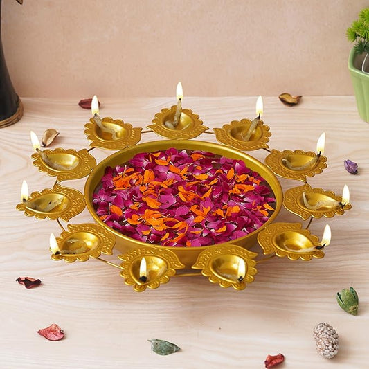 Metal Diya Uruli Bowl