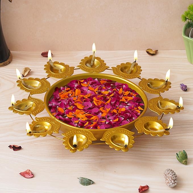 Metal Diya Uruli Bowl