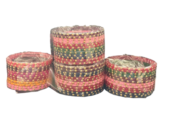 Glass Bangles - Multi color