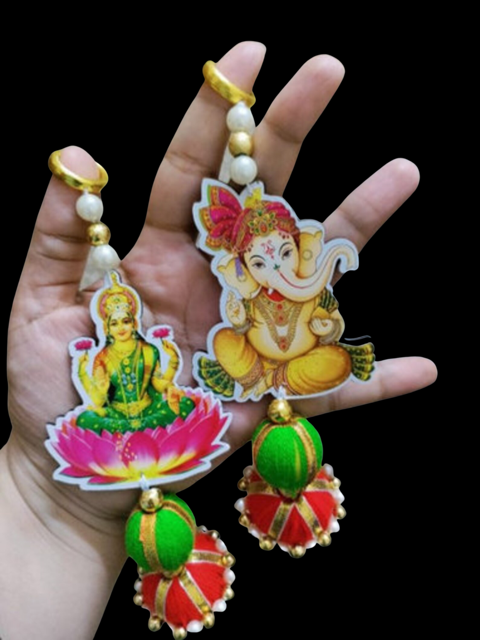 Lakshmi Ganesha Hanging Decor