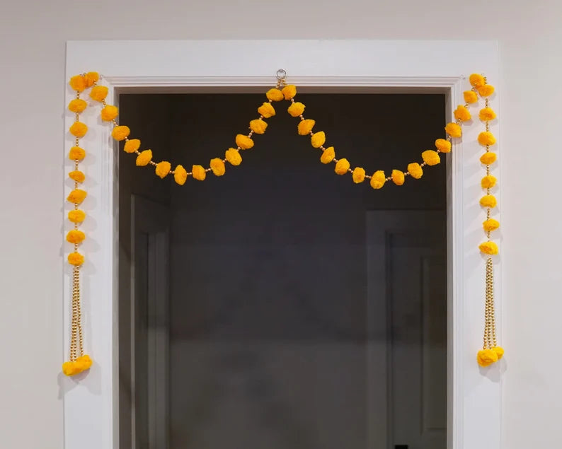 Colorful Pompom Door decoration garland