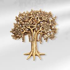 Brass Kalpvriksha Tree Wall Hanging